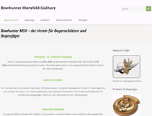 Tablet Screenshot of bowhunter-msh.de